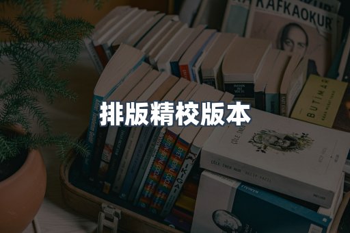 排版精校版本
